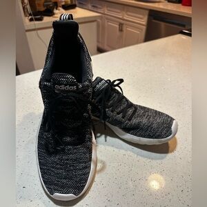 Adidas Knit Black and White Running Shoes